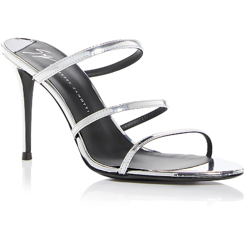 Giuseppe Zanotti Womens Clandestino Patent Dressy Slide Sandals Leather Driving Shoe Style  
