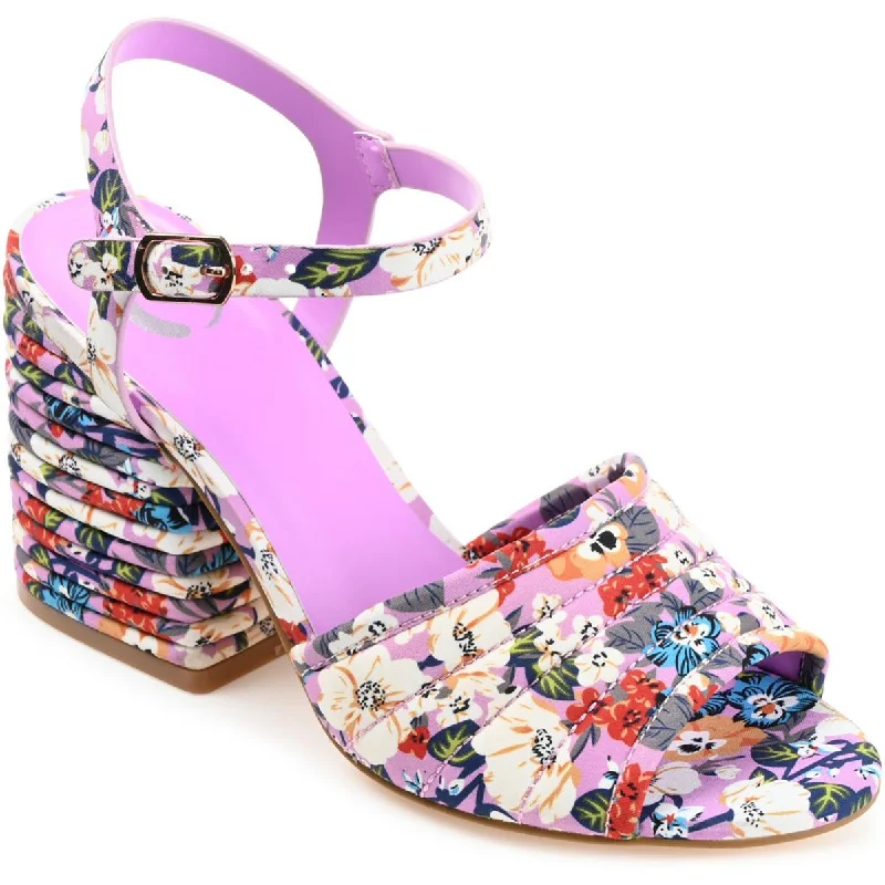 Journee Collection Womens Charmaine Casual Lifestyle Ankle Strap Edwardian Shoe Look  
