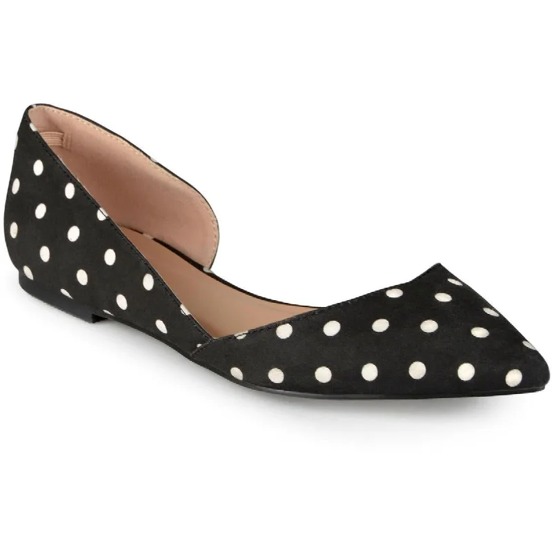 Journee Collection Womens Cortni Pointed Toe Slip On D'Orsay Glow - in - the - Dark Shoe Design  
