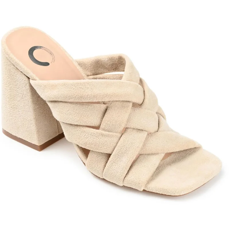 Journee Collection Womens Dorisa Faux Suede Strappy Pumps British Gentleman Oxford Style  