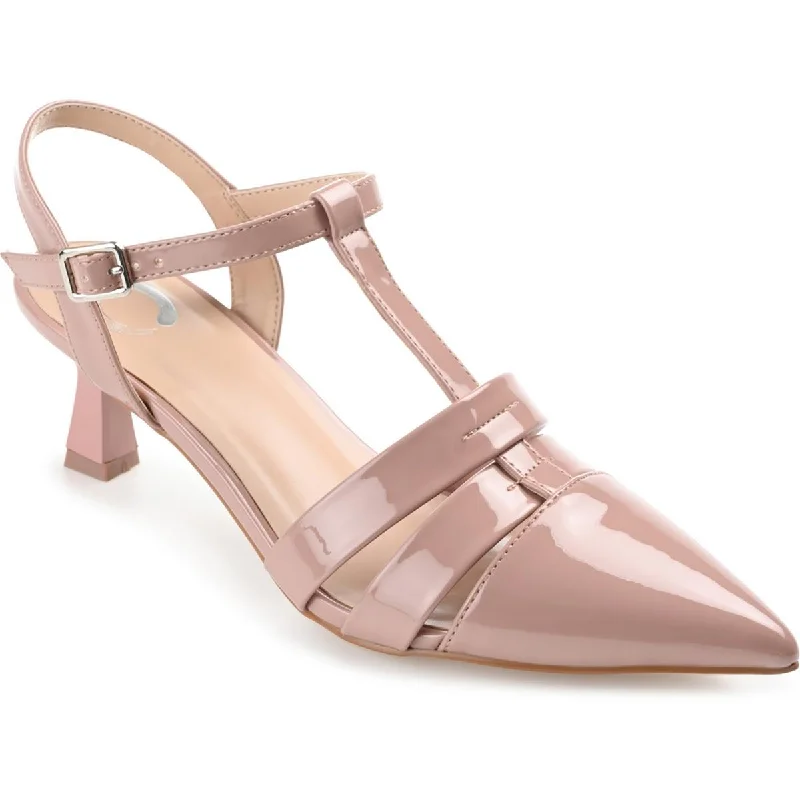 Journee Collection Womens Jazlynn Cushioned Footbed Pointed Toe Pumps Neon - Accent Sneaker Look  