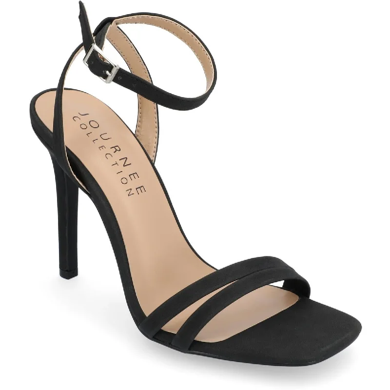 Journee Collection Womens Yevva Slingback Open Toe Pumps Comfortable Derby Style  