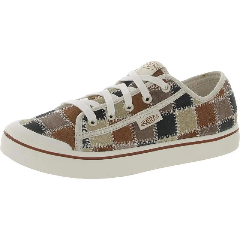 Keen Womens Elsa Harvest Leather Patchwork Casual And Fashion Sneakers Aesthetic  