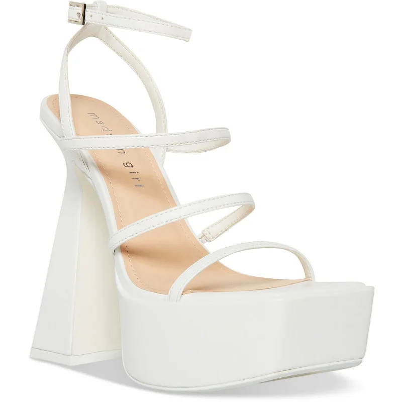 Madden Girl Womens Strenght Faux Leather Strappy Platform Heels Vintage Oxford Appeal 