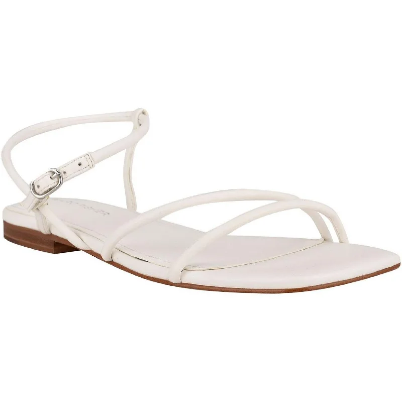 Marc Fisher Womens Mikal Strappy Open Toe Strappy Sandals Tassel Driving Shoe Look 