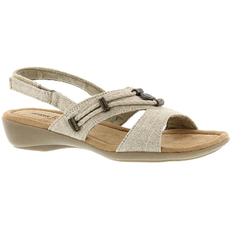 Minnetonka Womens Silvie Leather Cushioned Slingback Sandals Desert Boot Utility Style  