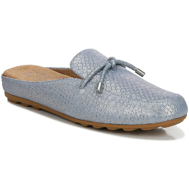 Naturalizer Womens Demur-Knot Leather Mules Neon - Accent Sneaker Look  