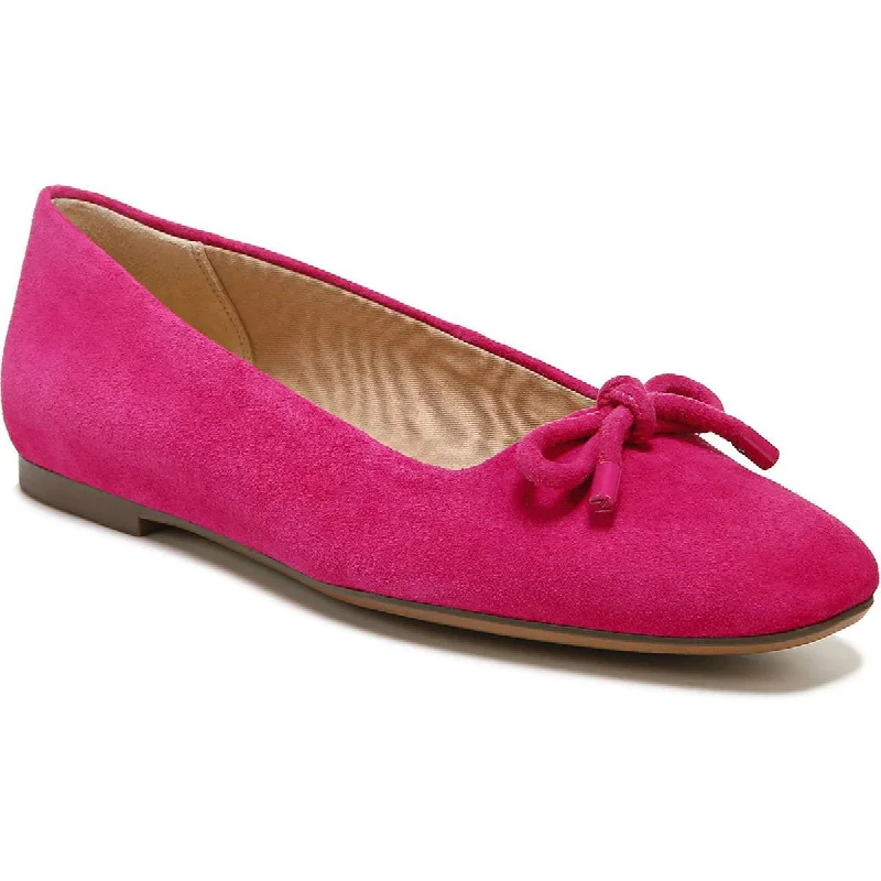 Naturalizer Womens Poetic Bow Square Toe Ballet Flats Artisan - Crafted Loafer Style  