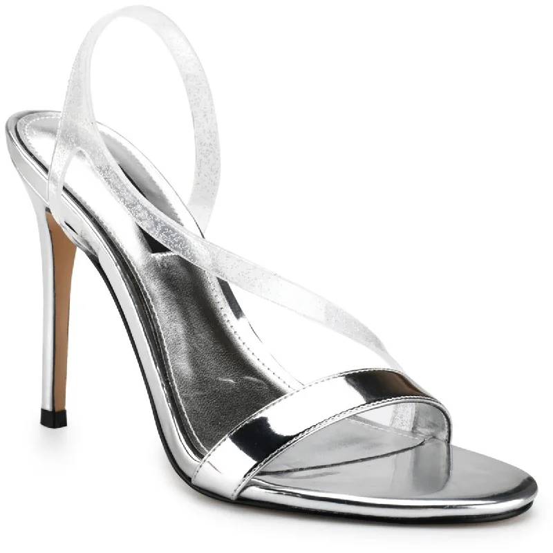 Nine West Womens MAGEE3 Open Toe Slingback Pumps Art Deco - Inspired Shoe Look  