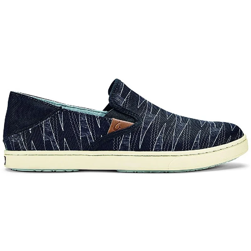 OluKai Womens Pehuea Pa'I Lifestyle Comfort Insole Slip-On Sneakers Neon - Accent Sneaker Look  