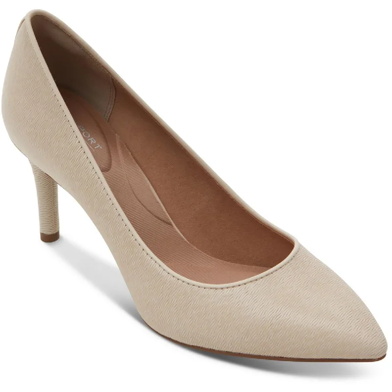 Rockport Womens Total Motion 75mmpth Leather Comfort Pumps Single - Buckle Monk Look  