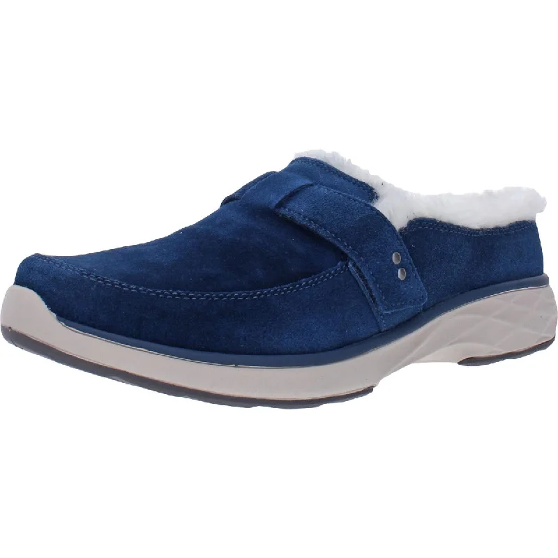 Ryka Womens Lillianna Suede Slip On Moccasins Zip - Up Boot Style  