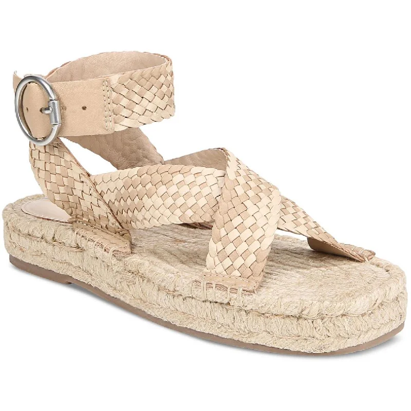 Sam Edelman Womens Dakota Leather Sandals Ankle Strap Single - Buckle Monk Look  