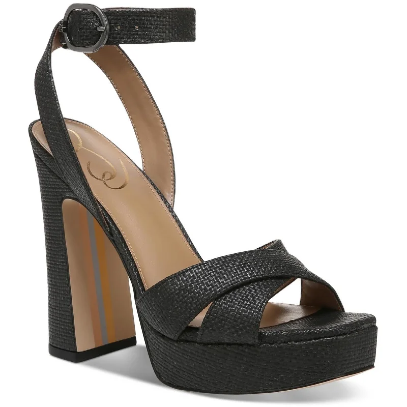 Sam Edelman Womens Kayna Buckle Ankle Strap Heels Tassel Driving Shoe Look 