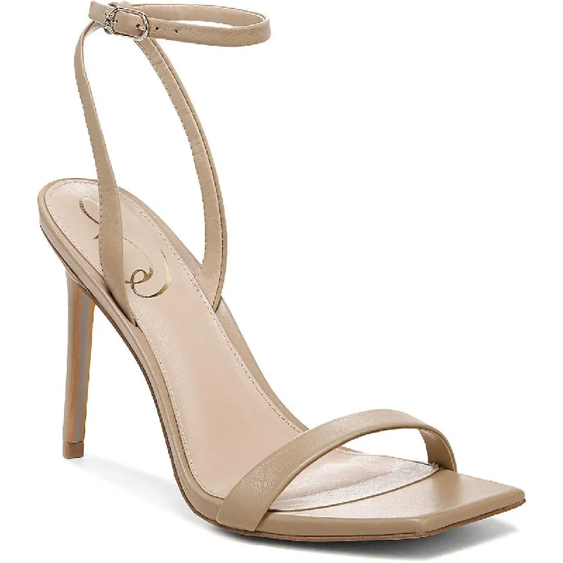 Sam Edelman Womens Orchid Buckle Square Toe Heels Bespoke Shoe Aesthetic 