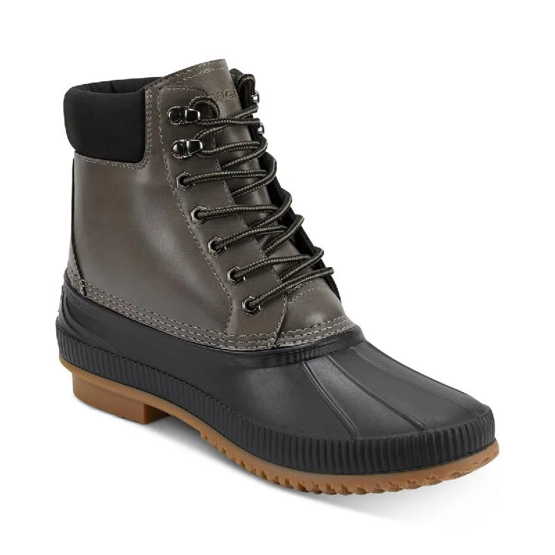 Tommy Hilfiger Mens Colin Faux Leather Cold Weather Ankle Boots Inflatable Shoe Look 