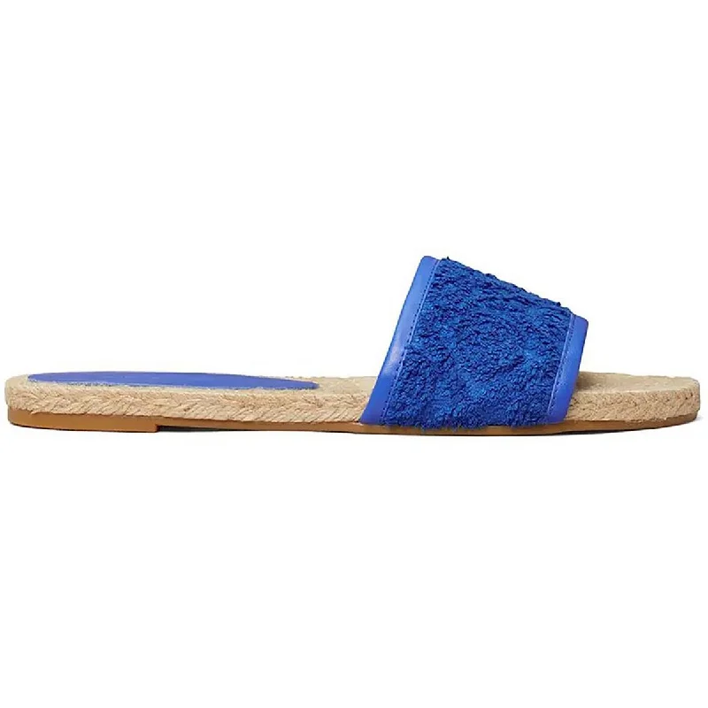 Tory Burch Womens Leather Woven Espadrilles Casual Loafer Style          