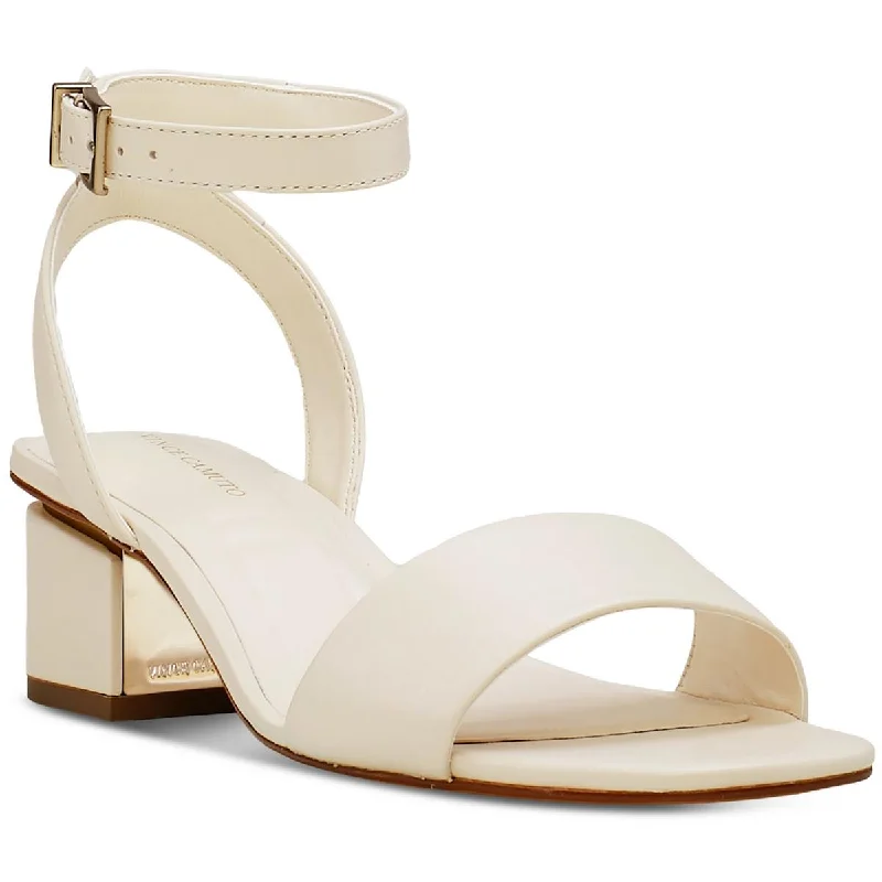 Vince Camuto Womens Acaylee Leather Ankle Strap Heels Quick - Dry Hiking Shoe Style   