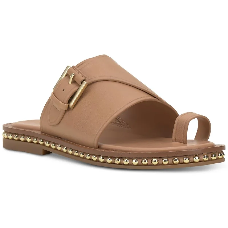 Vince Camuto Womens VCCooliann Slip On Leather Slide Sandals Chunky Platform Sneaker Style  