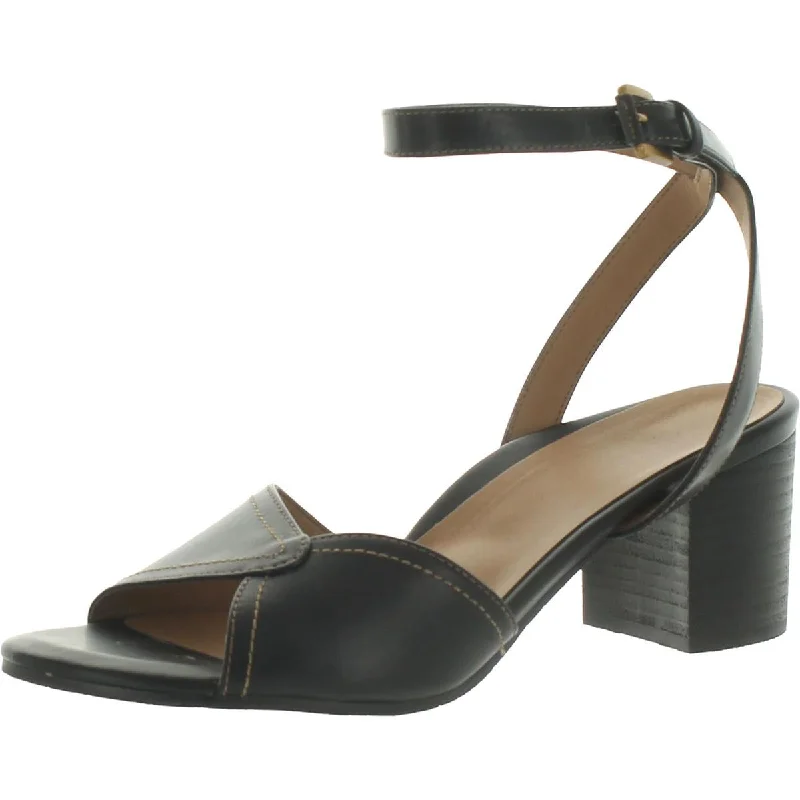 Vionic Womens Isadora Leather Open Toe Ankle Strap Smart - Shoe Functionality Style  