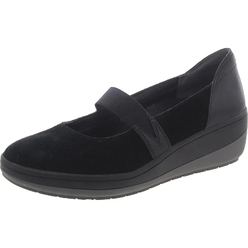 Vionic Womens Juide Stretch Slip-On Mary Janes Leather Driving Shoe Style  