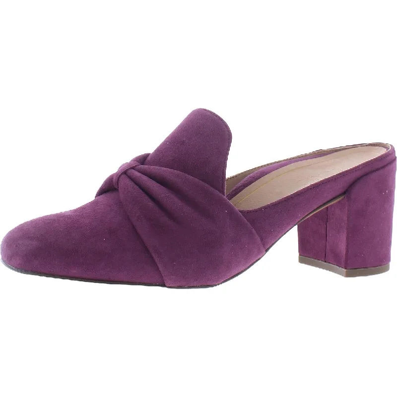 Vionic Womens Presley Suede Square Toe Mules Hemp - Material Shoe Style  