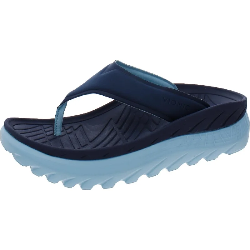 Vionic Womens Restore Slip on Comfort Flip-Flops Mod Oxford Design  