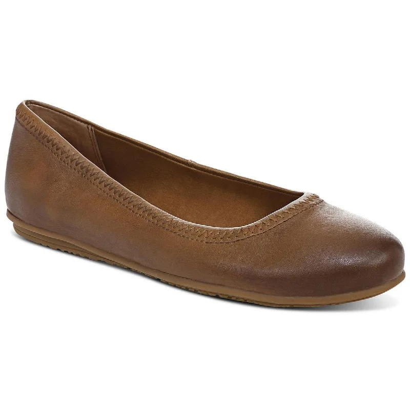 Zodiac Womens Sonia Leather Round Toe Ballet Flats Hemp - Material Shoe Style  