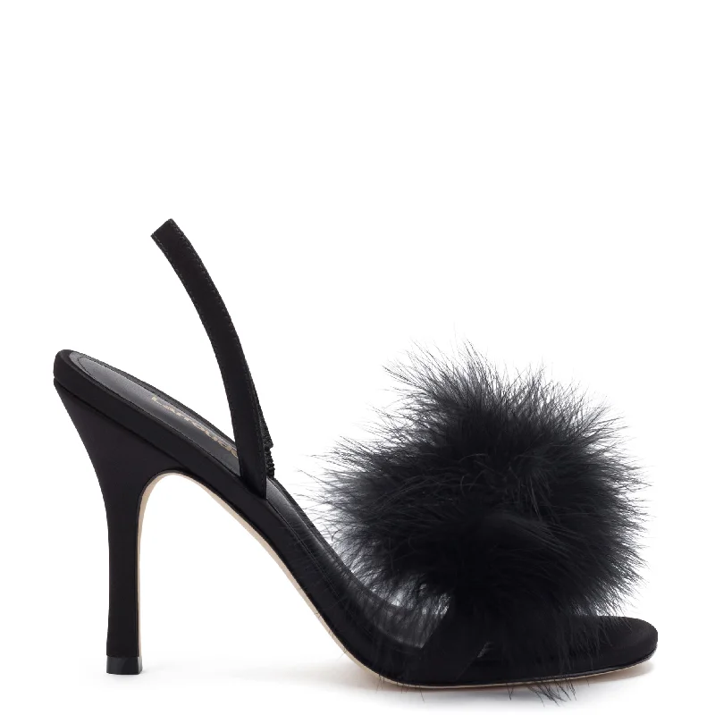 Marilyn Sandal In Black Satin Ivy League Loafer Look 