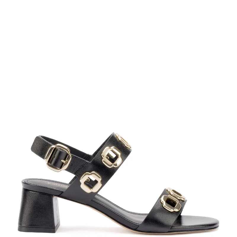 Milan Sandal In Black Leather Leather Driving Shoe Style  