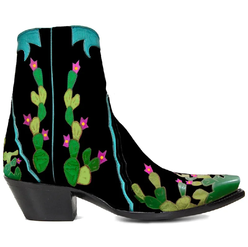 Cactus Ankle Zipper Casual Loafer Style          