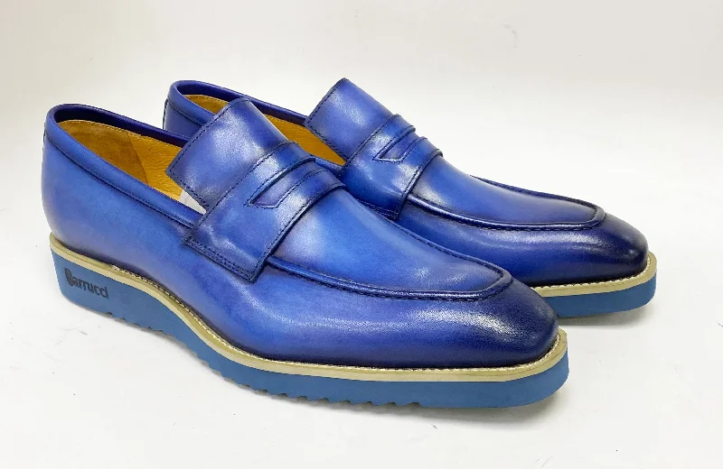 Style: 518-03-Blue Striped Shoe Style  