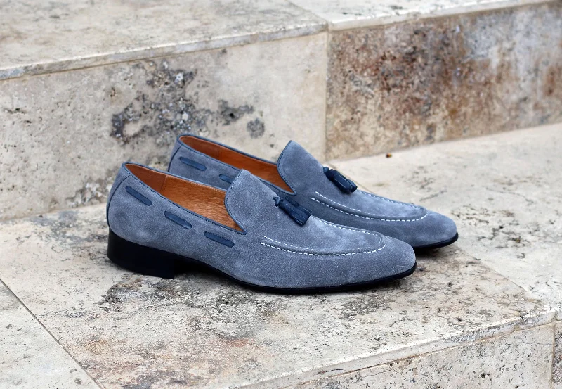 Style: 1377-05S-Grey Blue Coast Loafer Aesthetic 