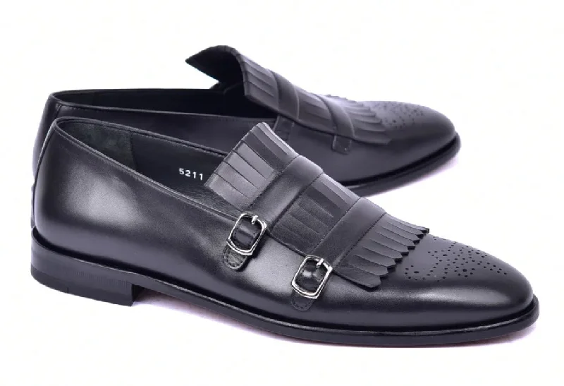 Corrente Style 5211 Black Vintage Oxford Appeal 
