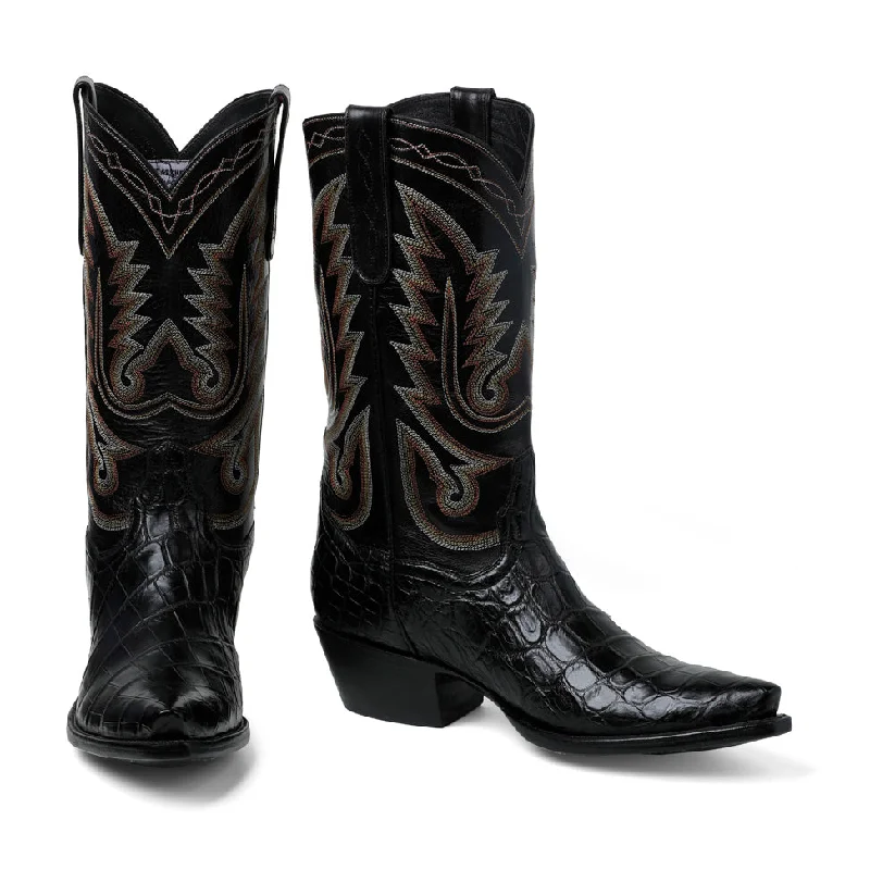 Crocodile 12"- Black Glow - in - the - Dark Shoe Design  