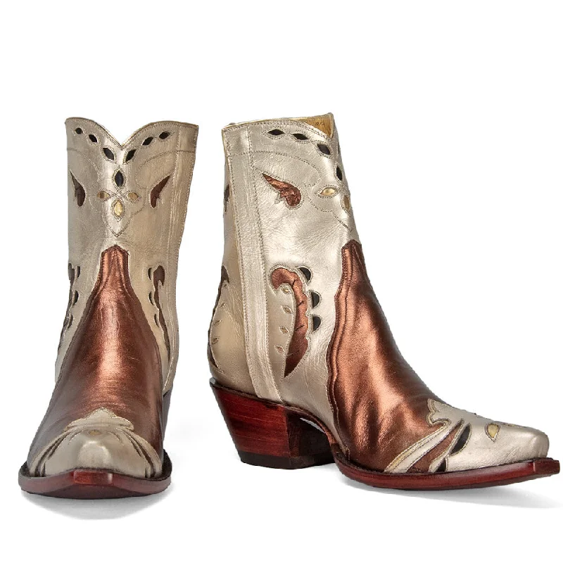 Jackie Ankle Zipper Cowboy Boot Western Style  