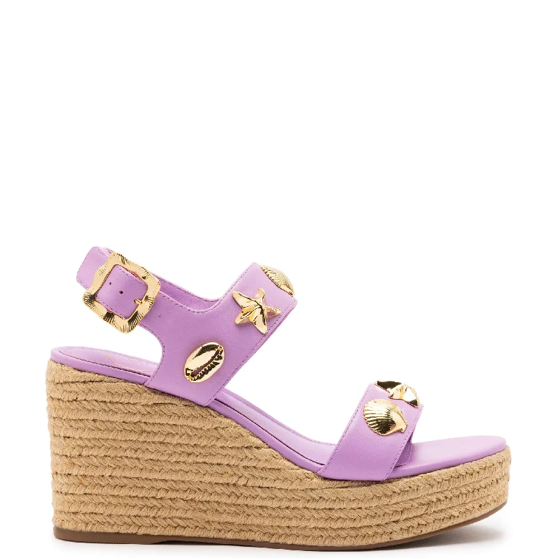 Madison Espadrille In Lilac Leather Glow - in - the - Dark Shoe Design  