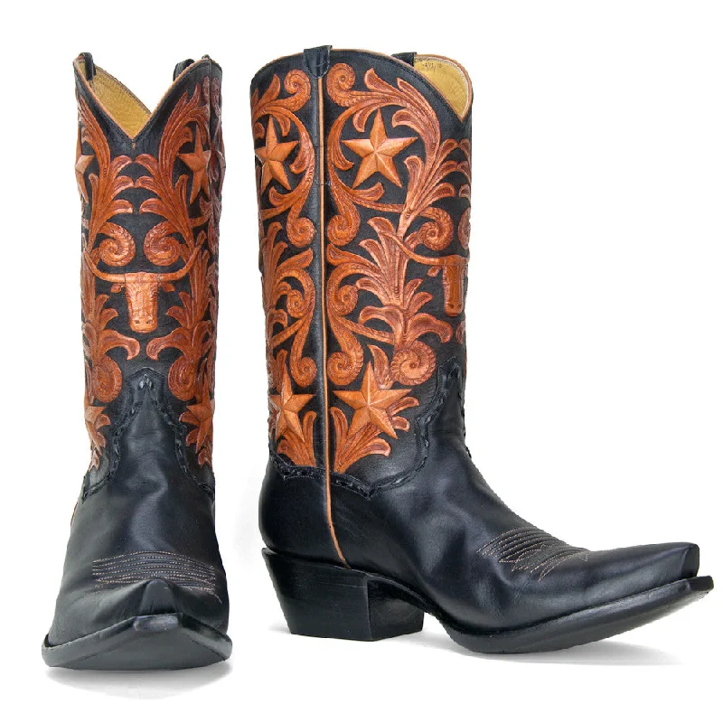 Longhorn & Stars 12" Brogue Oxford Aesthetic 