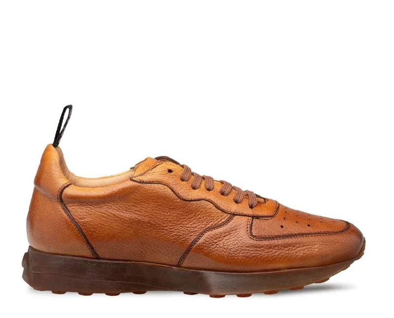 Mezlan "Gerardo" Deerskin Sneaker-Cognac Ivy League Loafer Look 