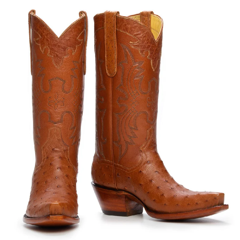 Ostrich 12" - Almond Paisley Print Shoe Design  