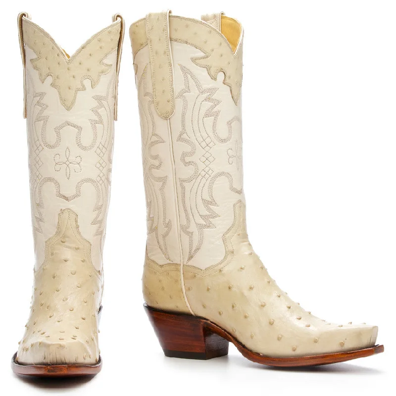 Ostrich 12" - Ivory Ivy League - Inspired Derby Look 