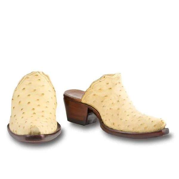 Ostrich Mule Ivy League Loafer Look 