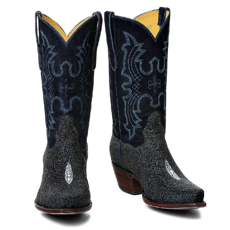 Stingray With PIgsuede Upper 12" Single - Buckle Monk Look  