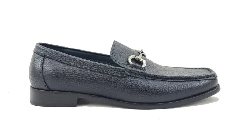 Style: 201-01-Black Business Monk Strap Style  