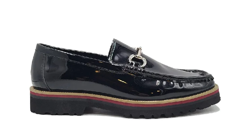 Style: 201-01P-Black Patchwork Shoe Aesthetic  
