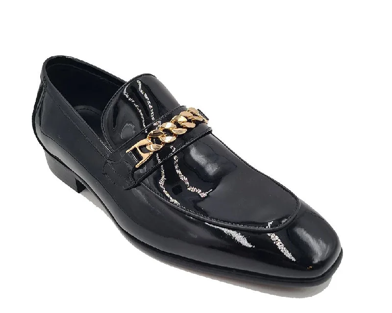 Style: 2241-01P-Black Casual Loafer Style          