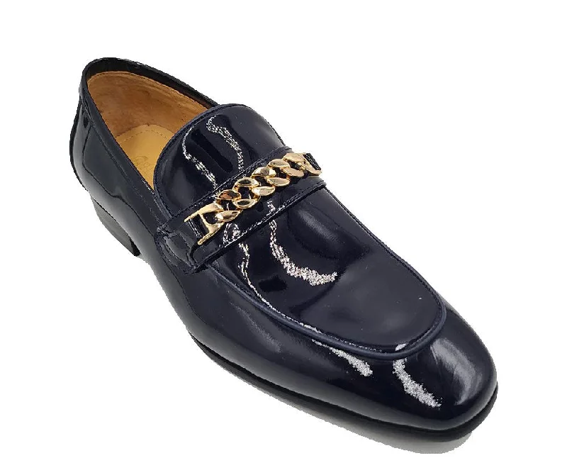 Style: 2241-01P-Navy Rubber - Sole Plimsoll Look  