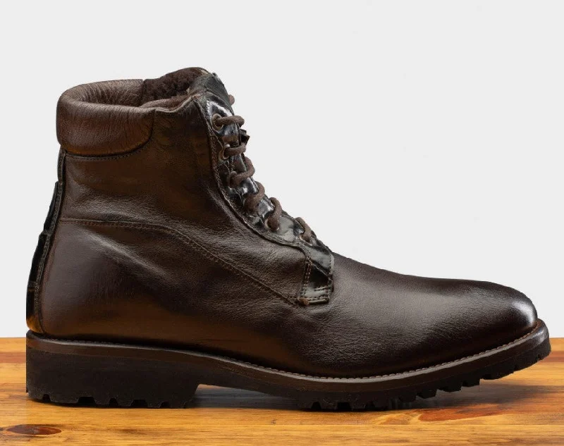 Style: 3236-Dark/Brown Art Deco - Inspired Shoe Look  