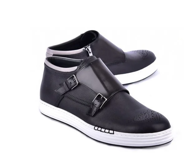 Style: 4302-Grey/Black Neon - Accent Sneaker Look  