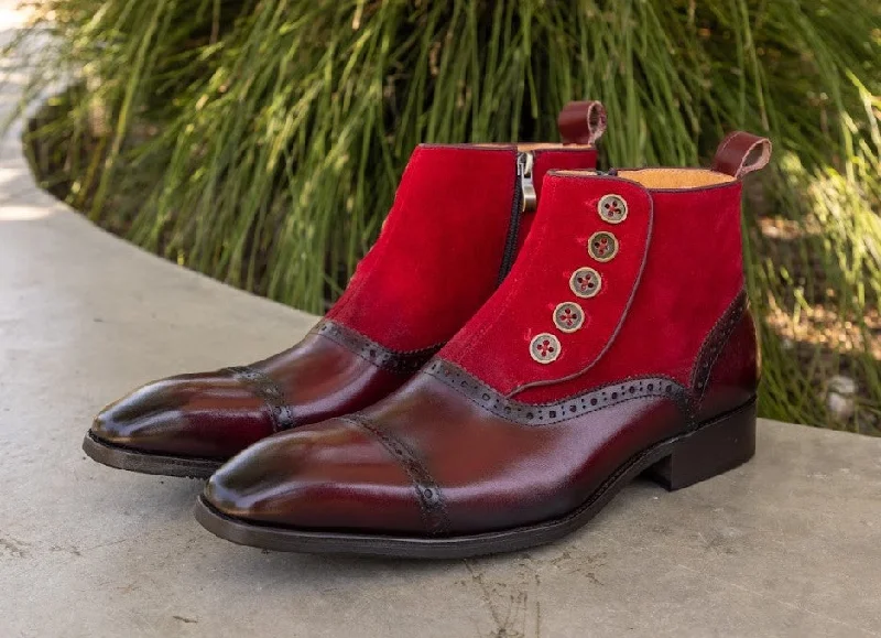 Style: 503-20SC-Burgundy Cowboy Boot Western Style  